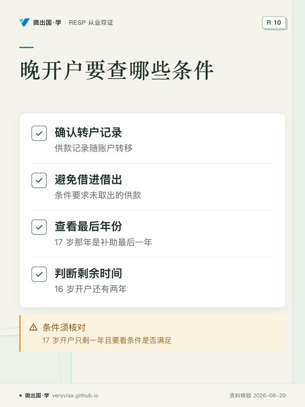晚开户要查哪些条件；确认转户记录；避免借进借出；查看最后年份；判断剩余时间；条件须核对