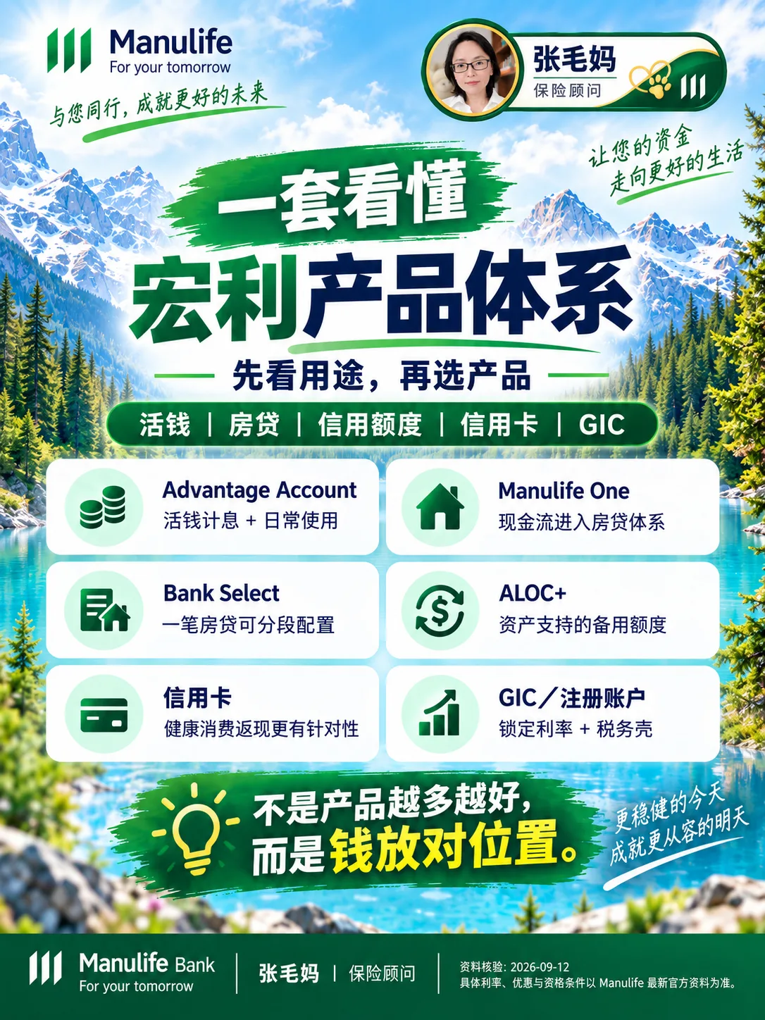 先把钱的用途分清,再选择现金、房贷、额度或定存