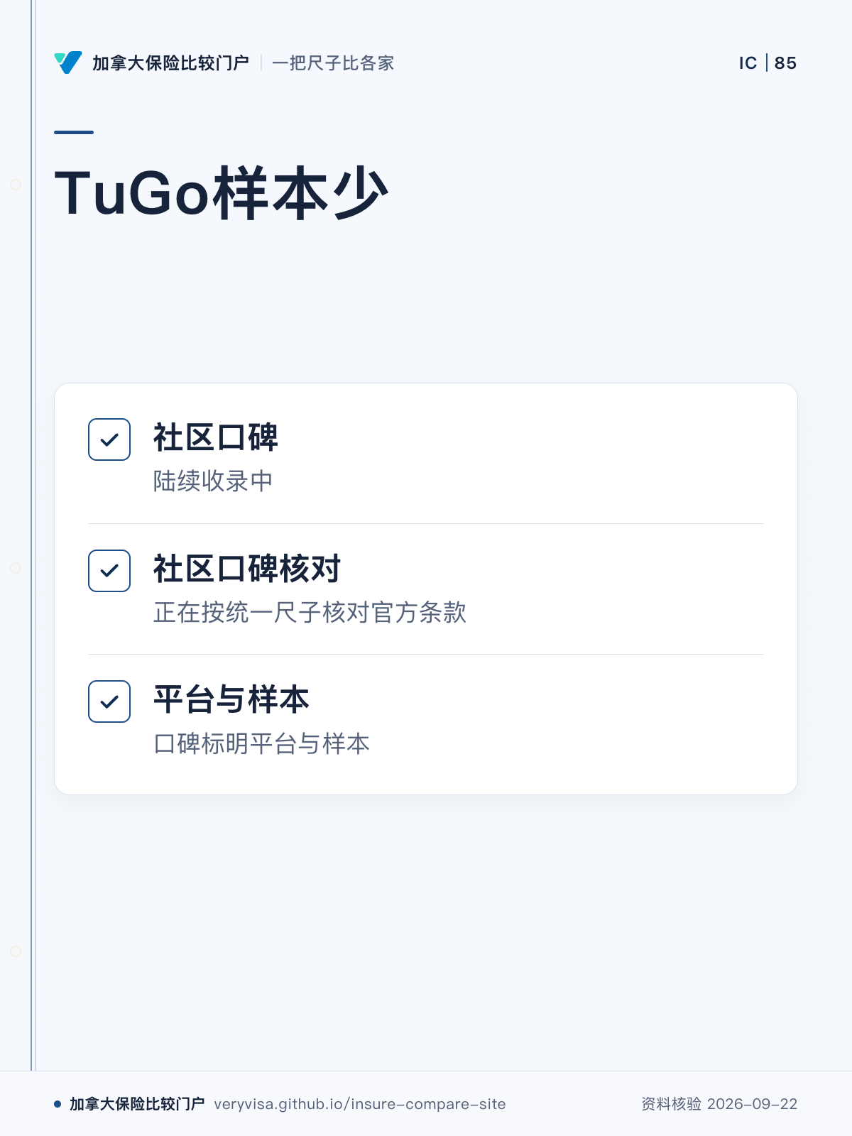 TuGo样本少;社区口碑;社区口碑核对;平台与样本